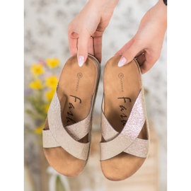 Goodin Cómodas zapatillas doradas dorado 5