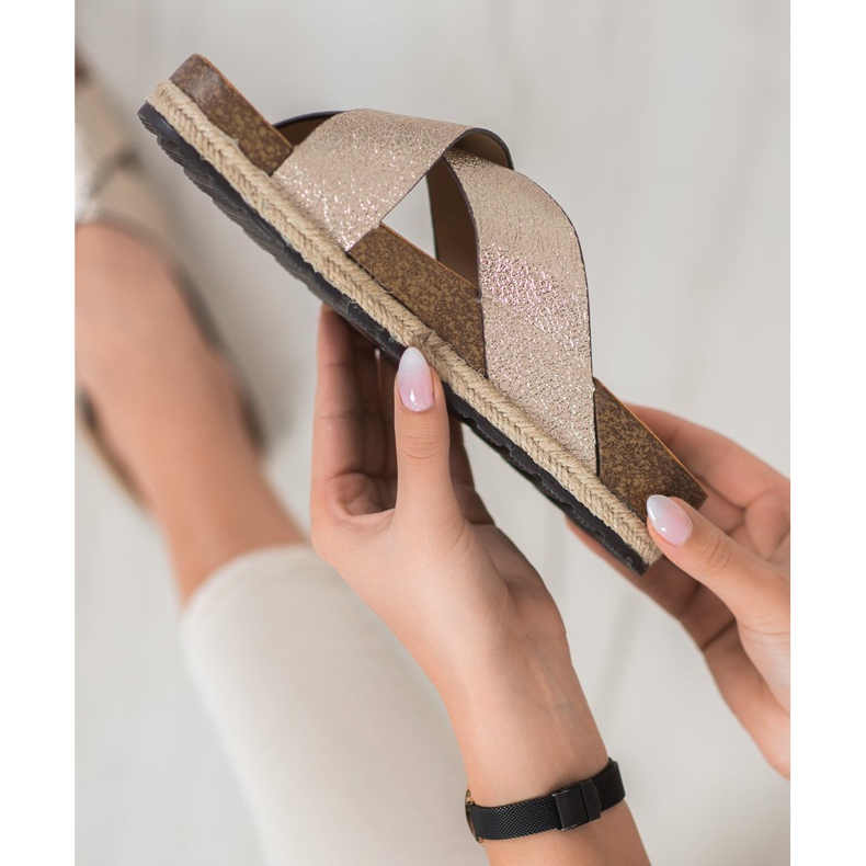 Goodin Cómodas zapatillas doradas dorado 2