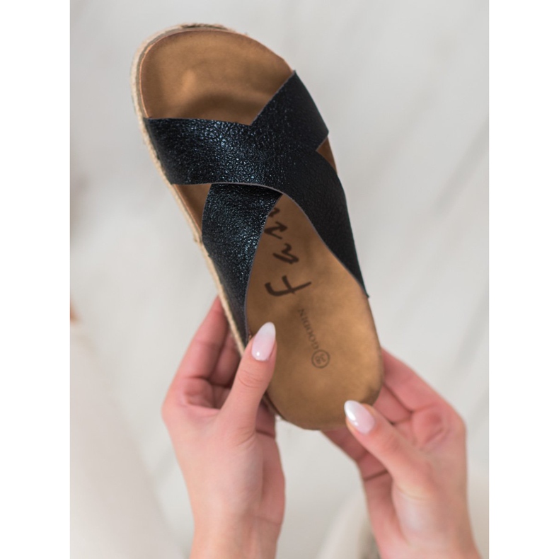 Goodin Cómodas pantuflas negras negro 1 Goodin Cómodas pantuflas negras negro 1