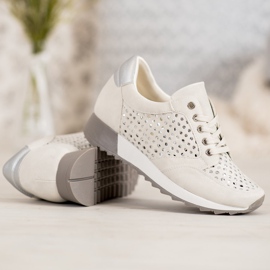 Kylie Zapatos calados en la plataforma marrón 1