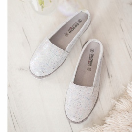 Goodin Bailarinas de Piel con Efecto Holo gris 1