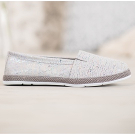 Goodin Bailarinas de Piel con Efecto Holo gris 2