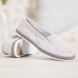 Goodin Bailarinas de Piel con Efecto Holo gris 3