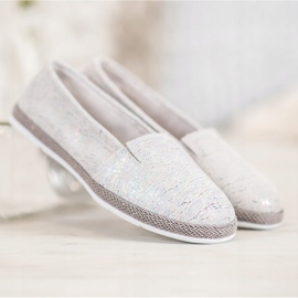 Goodin Bailarinas de Piel con Efecto Holo gris 4