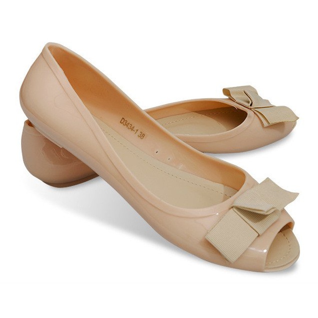 Bailarinas Con Sandalias De Punta Abierta D3434 Beige 1