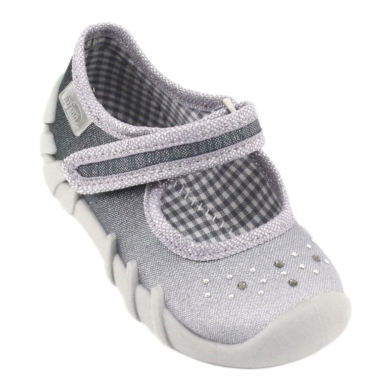 Calzado infantil befado 109P185 plata gris 1
