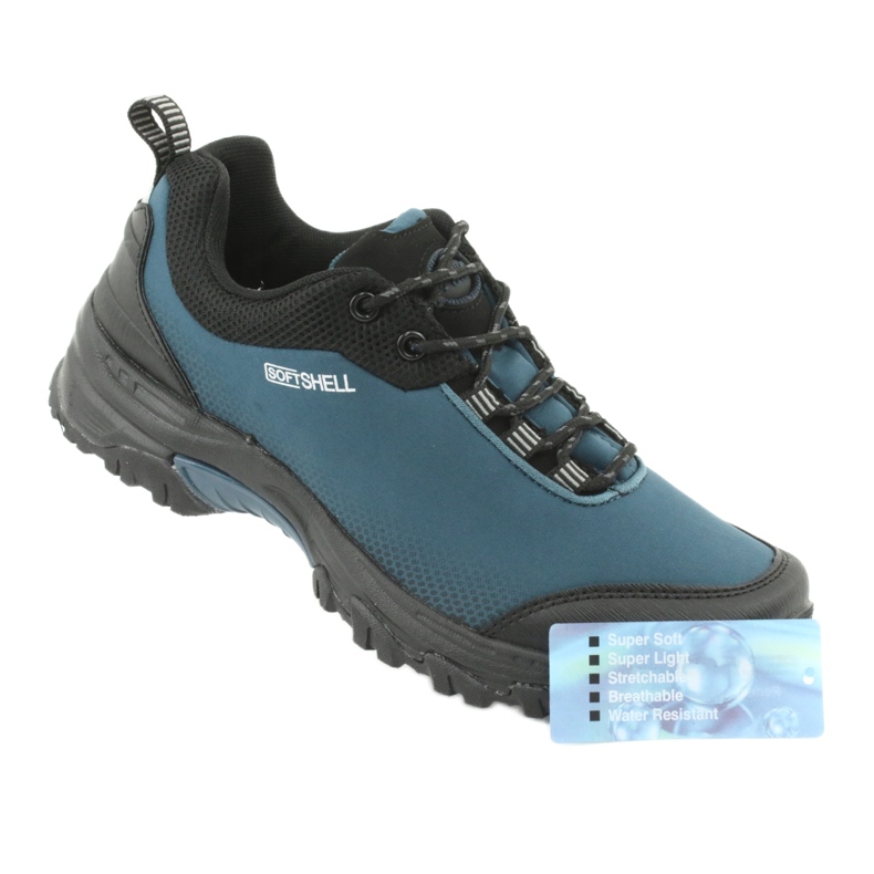 American Club WT06 zapatos de concha blanda azul negro 7