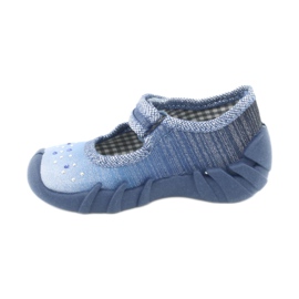 Calzado infantil befado con circonitas 109P186 azul gris 2 Calzado infantil befado con circonitas 109P186 azul gris 2