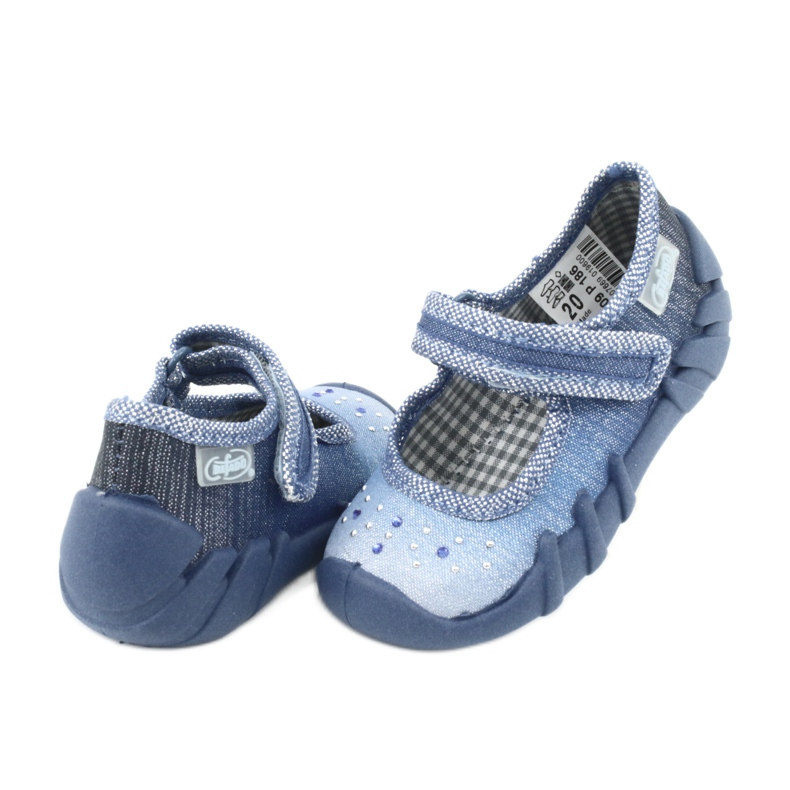 Calzado infantil befado con circonitas 109P186 azul gris 4 Calzado infantil befado con circonitas 109P186 azul gris 4