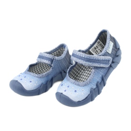 Calzado infantil befado con circonitas 109P186 azul gris 3 Calzado infantil befado con circonitas 109P186 azul gris 3