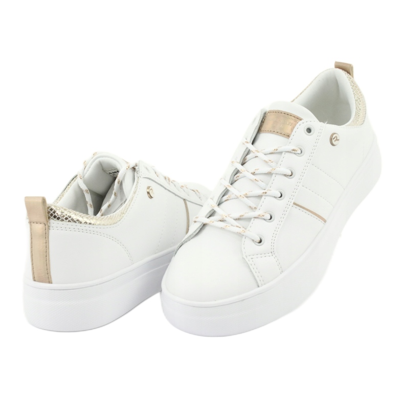 American Club RH09 zapatillas deportivas blancas blanco amarillo 4