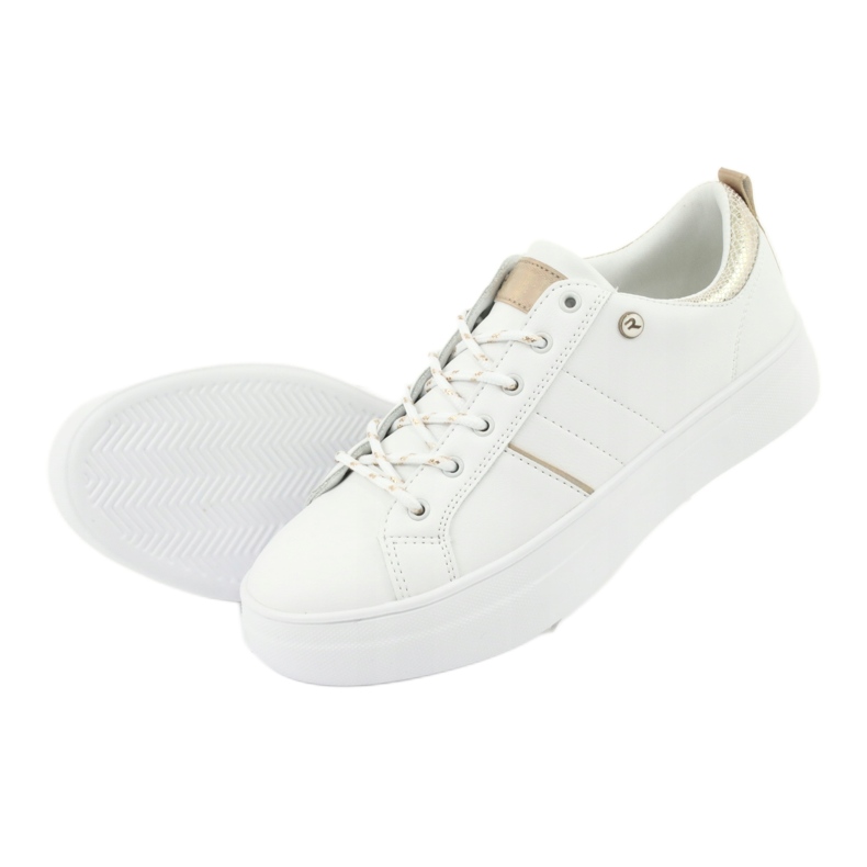American Club RH09 zapatillas deportivas blancas blanco amarillo 5