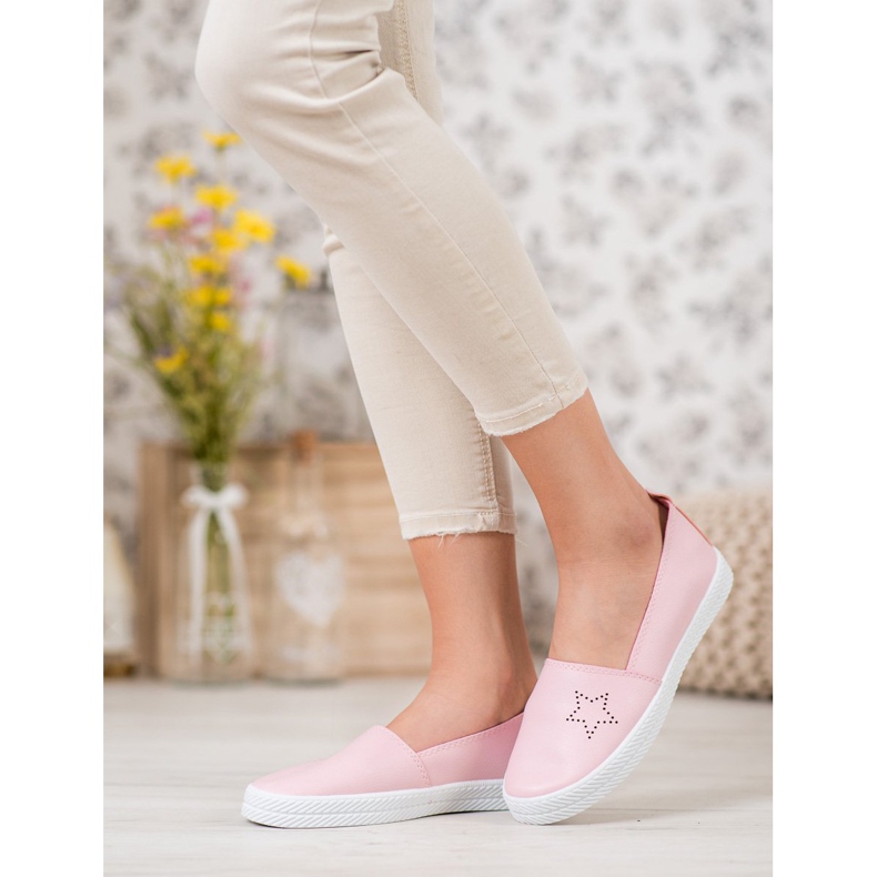 Kylie Zapatillas sin cordones rosa 1