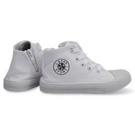 Zapatillas altas para niños Y1312 Blanco 1