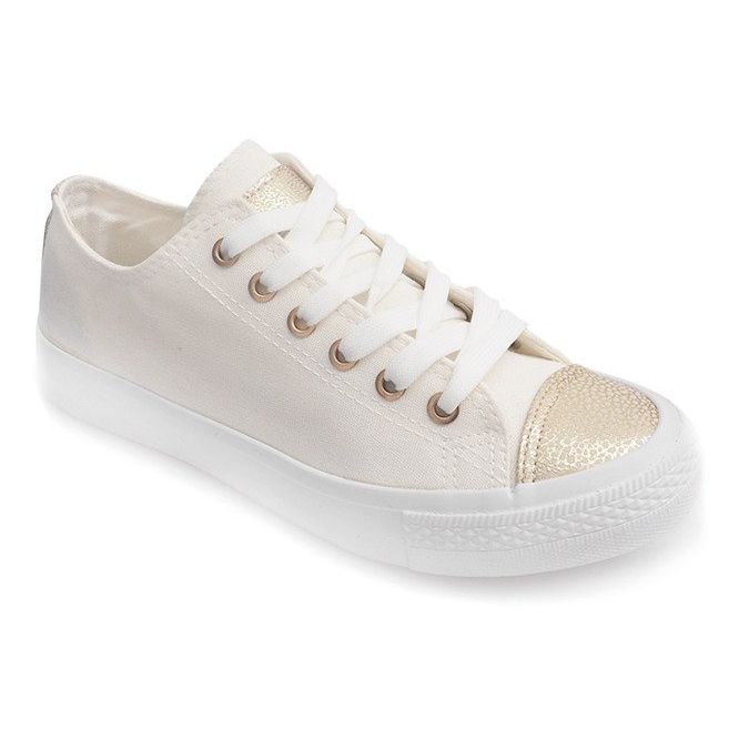 Zapatillas de mujer blancas TL13 blanco amarillo 1