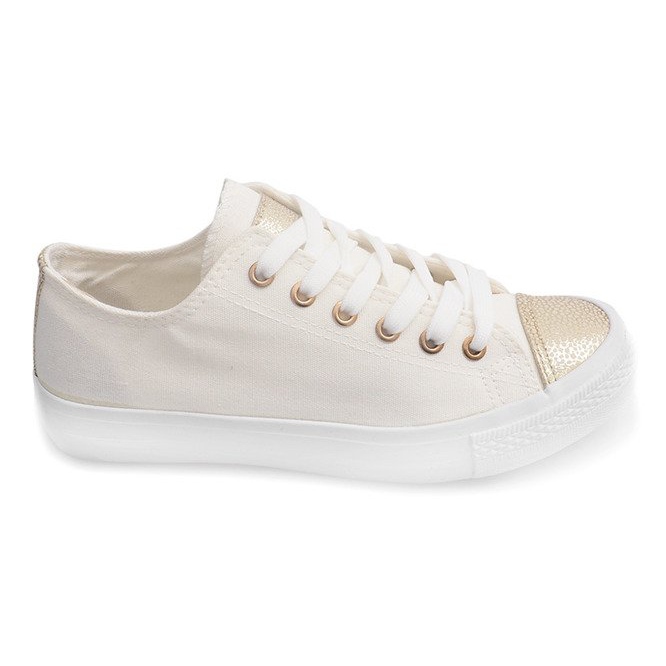 Zapatillas de mujer blancas TL13 blanco amarillo 2