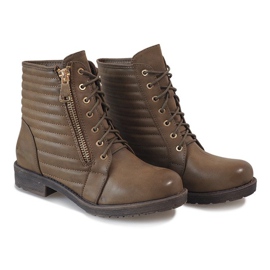 Botas caqui acolchadas 1548 multicolor verde 2