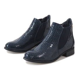 Botas elegantes azul marino 1602 3