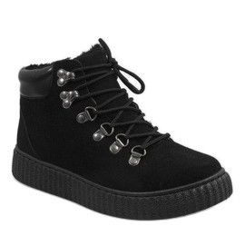 Botas negras aisladas B191-1 negro 1