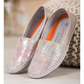Slipons de piel VINCEZA amarillo 2