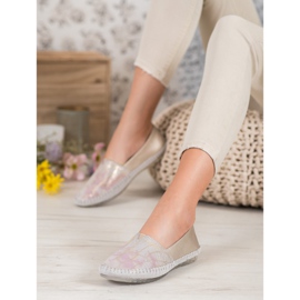 Slipons de piel VINCEZA amarillo 5