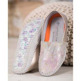 Slipons de piel VINCEZA amarillo 3