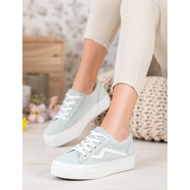 Kylie Zapatillas de deporte verdes de moda 1