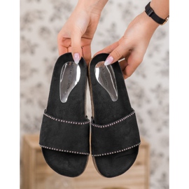 Goodin Zapatillas de gamuza negro 6