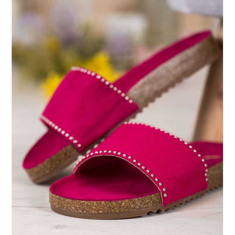 Goodin Zapatillas de gamuza rosado 1