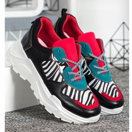 SHELOVET Zapatillas De Moda negro multicolor 2