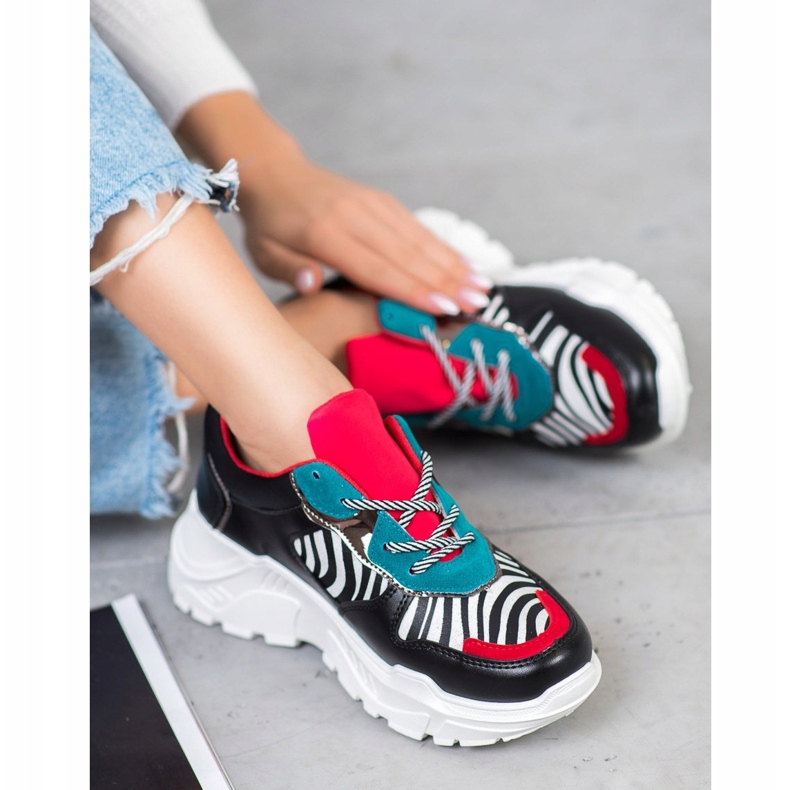 SHELOVET Zapatillas De Moda negro multicolor 1