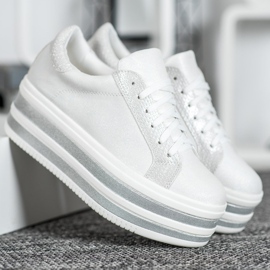 Seastar Zapatillas en la plataforma de moda blanco 4