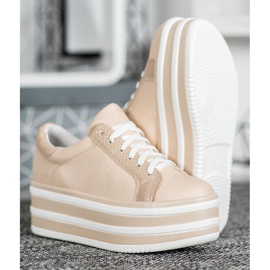 Seastar Zapatillas en la plataforma de moda marrón 4