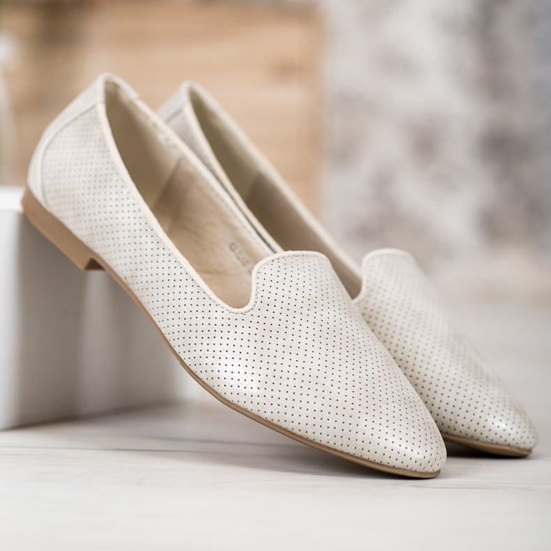 Goodin Señores de cuero beige 1