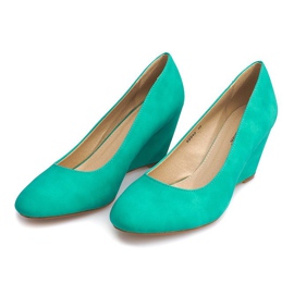 Bombas de cuña 99940 verde 3