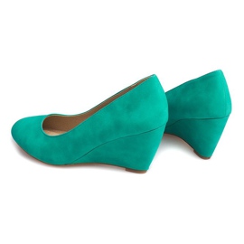 Bombas de cuña 99940 verde 4