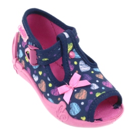 Calzado infantil befado 213P118 azul marino azul naranja rosado amarillo 1