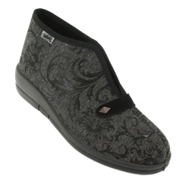 Zapatos de mujer befado pu 031D036 negro gris 2