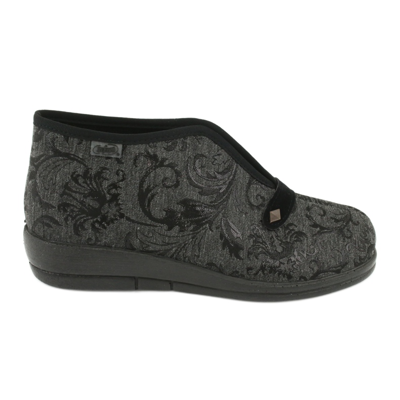 Zapatos de mujer befado pu 031D036 negro gris 1 Zapatos de mujer befado pu 031D036 negro gris 1