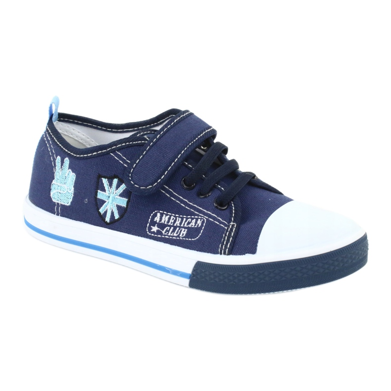 Zapatillas American Club TEN10 con velcro azul marino azul 1
