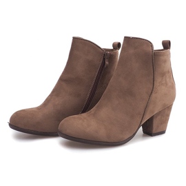 Botines de ante ZZ-210 Caqui verde 1