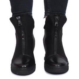 Zapatillas de deporte de ante negras Nathalie negro 1