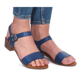 Sandalias de tacón azul Victorville 5