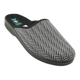 Zapatillas zapatillas hombre Adanex 25147 espiga negro gris 1