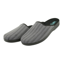 Zapatillas zapatillas hombre Adanex 25147 espiga negro gris 3