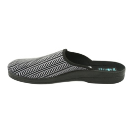 Zapatillas zapatillas hombre Adanex 25147 espiga negro gris 2