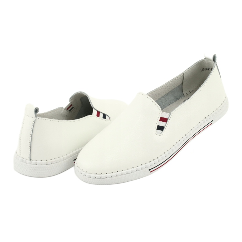 Zapatillas slipony de piel Filippo DP066 blanco 4 Zapatillas slipony de piel Filippo DP066 blanco 4