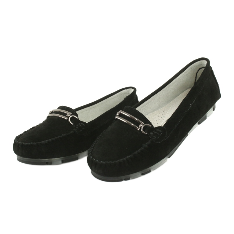 Filippo DP1202 mocasines de piel de gamuza negro 3