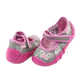 Calzado infantil befado 109P178 gris rosado 5