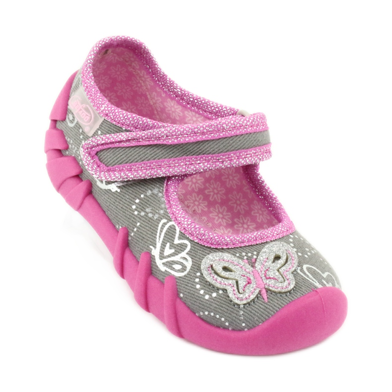 Calzado infantil befado 109P178 gris rosa 2